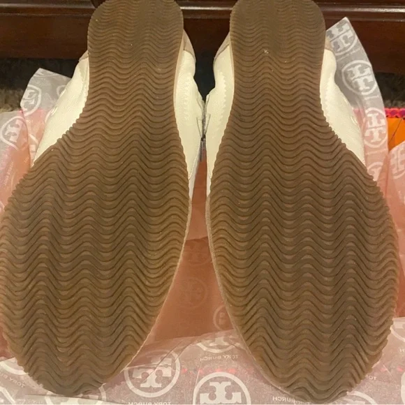 Tory Burch Cream and Tan Sneakers - Picture 6 of 6